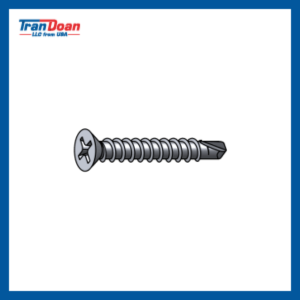 Sheet metal screw, Self-drilling screw, Phillips flat head